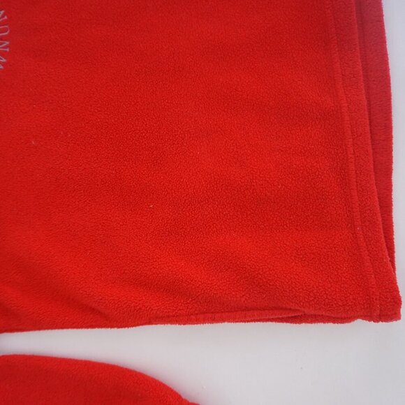 Vtg Down Under Red Embroidered Australia Koala Quarter Zip Fleece Sweater Xl - Picture 7 of 10